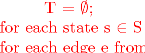 \begin{program}
d~=~closure(\{s\});
\\ {\vem while}~(ch~!=~EOF)~\{
\\ ~~~~~~~~d~=~DFAedge(d,~ch);
\\ ~~~~~~~~nextCh();
\\ \}\end{program}